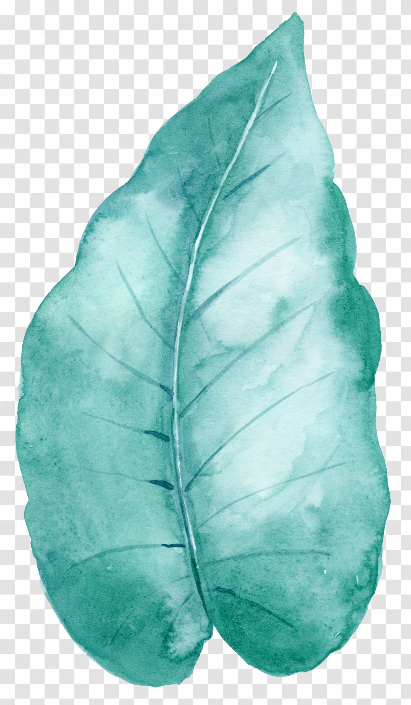 Leaf Green - Hand-painted Mint Leaves Transparent PNG