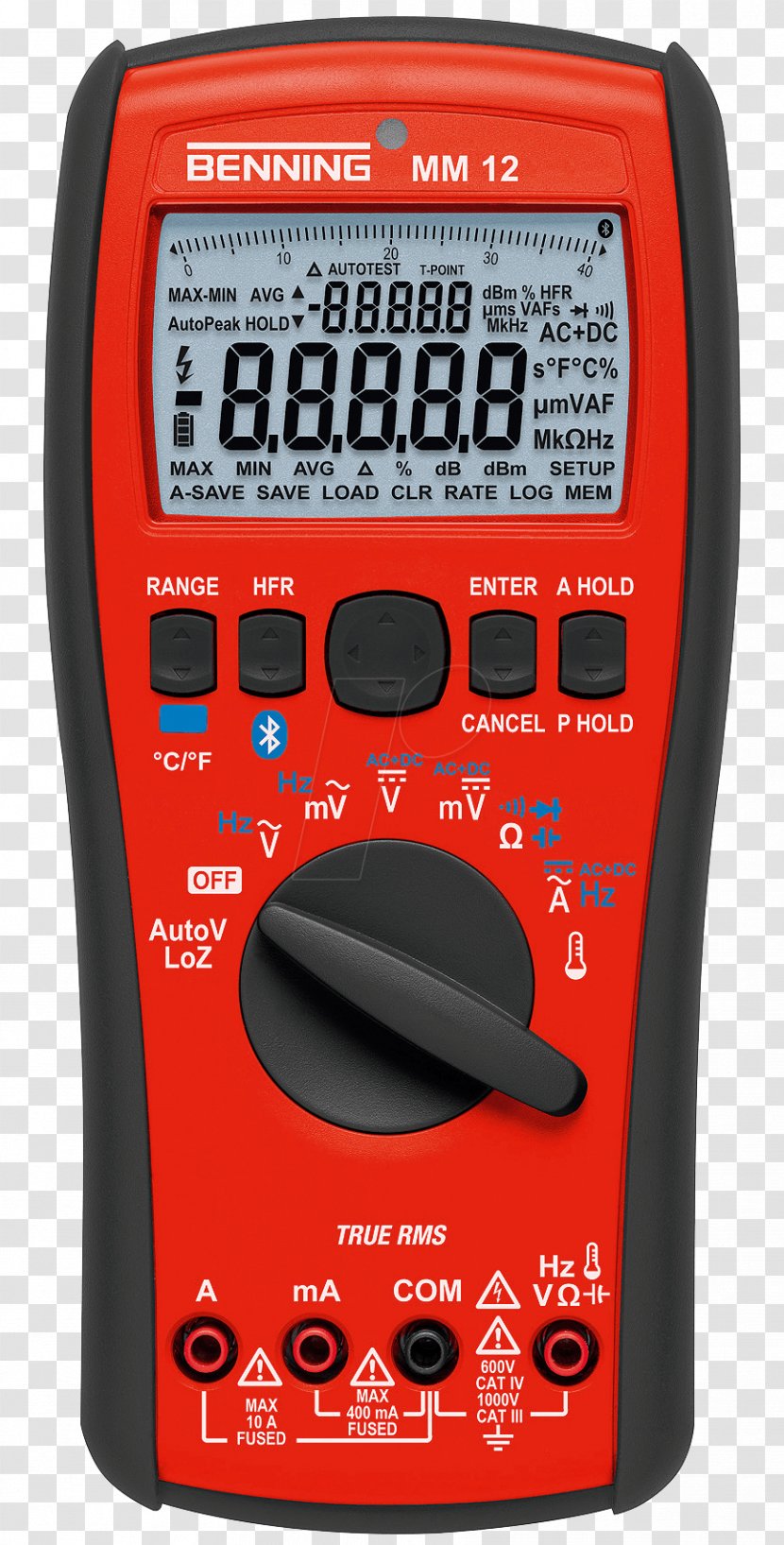 Digital Multimeter True RMS Converter Calibration Data Logger - Gauge - Electronics Transparent PNG