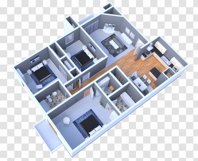 Campbell Reserve Apartments Floor Plan Parkway House - Loft Transparent PNG