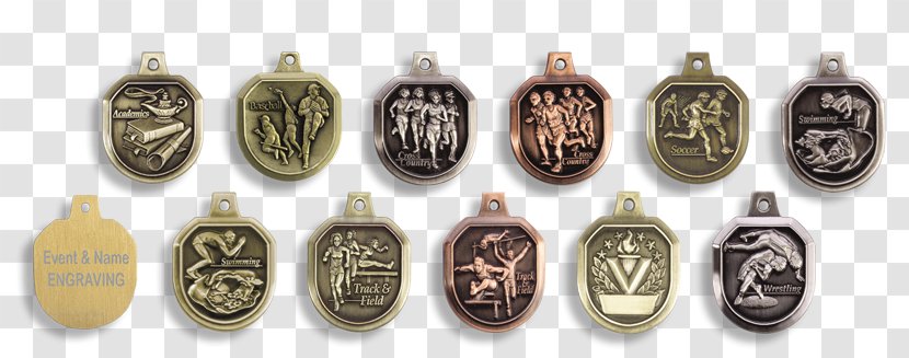 Track & Field Medal Commemorative Plaque Metal Locket - Male - Cast Dice Transparent PNG