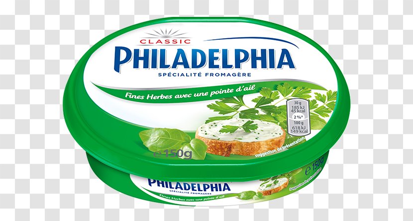 Milk Cream Cheese Butterbrot Formatge Philadelphia - Processed - Fine Herbs Transparent PNG