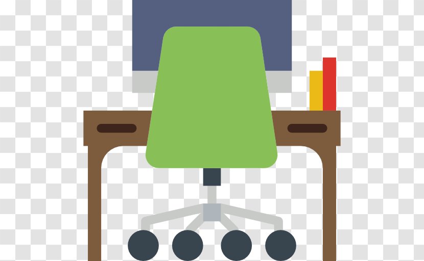 Table Furniture Chair Computer Desk - Cartoon Transparent PNG