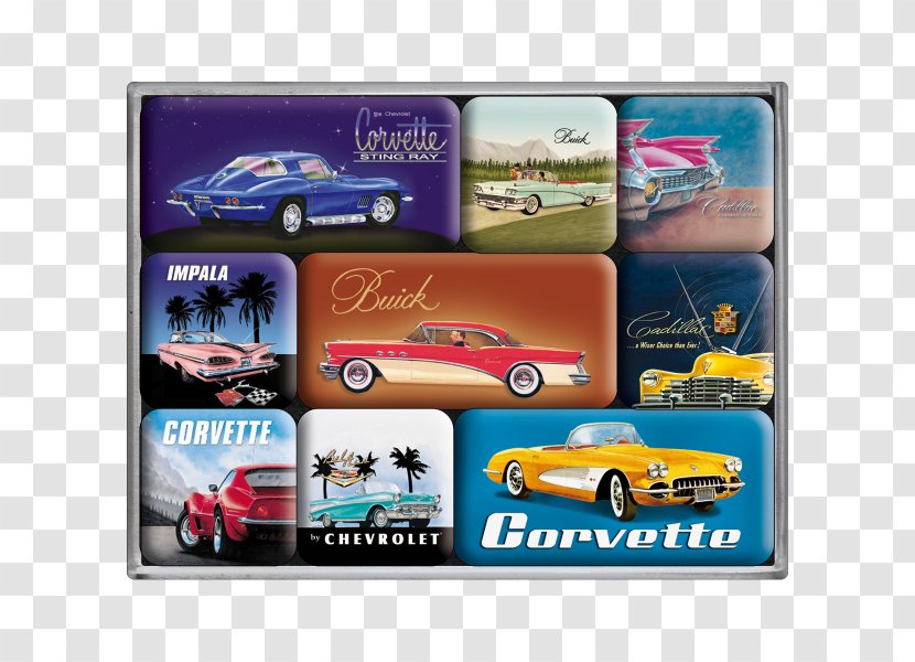 Chevrolet Corvette Convertible Craft Magnets Art - Display Advertising Transparent PNG