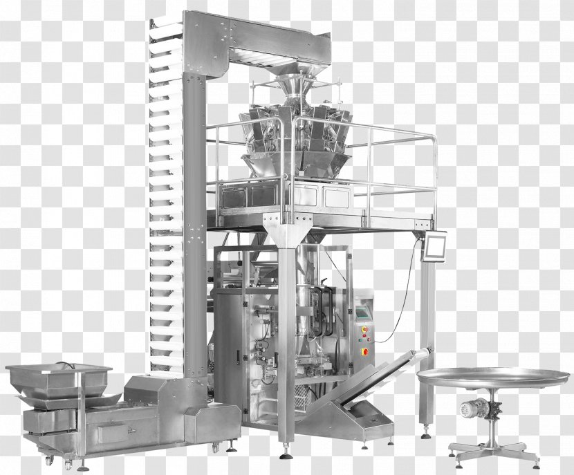 Vertical Form Fill Sealing Machine Multihead Weigher Packaging And Labeling - Raw Material - Automatic Home Yogurt Transparent PNG