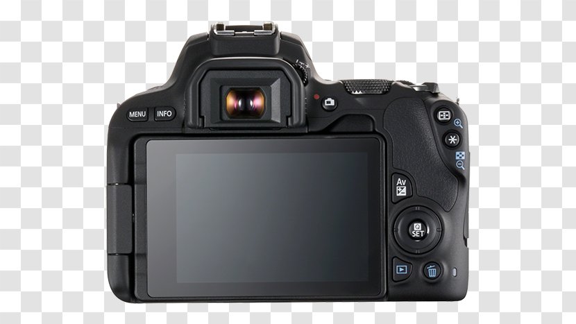 Canon EOS 200D EF-S 18–55mm Lens Digital SLR EF Mount - Camera - Viewfinder Transparent PNG