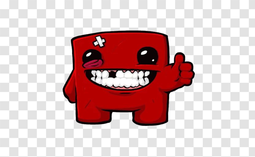 Super Meat Boy Forever Nintendo Switch Tofu Minecraft - Cartoon - Poggers Twitch Emote Transparent PNG