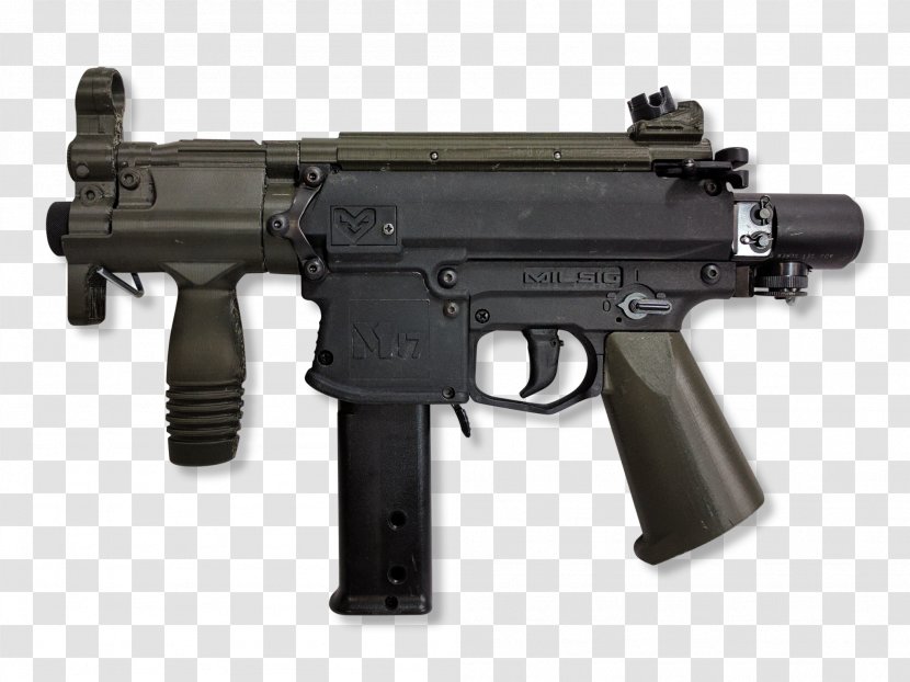 Trigger Personal Defense Weapon Firearm Submachine Gun - Flower - Machine Transparent PNG