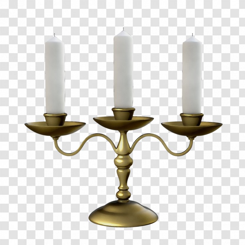Candle Holder Lighting Light Fixture Brass - Paint - Antique Metal Transparent PNG