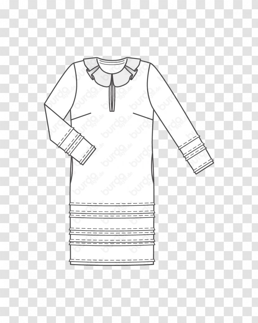 T-shirt Sleeve Collar Dress Pattern - Outerwear - Material American Transparent PNG