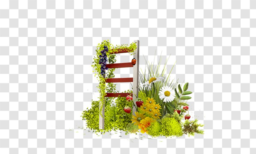 Flower Clip Art - Tree - Garden Ladder Transparent PNG