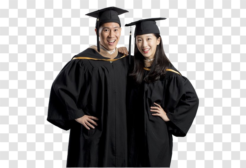 Academic Dress Robe Graduation Ceremony Square Cap Sleeve - Professional Transparent PNG