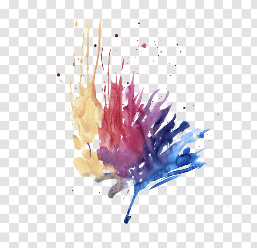 Watercolor Paint Plant Flower Transparent PNG