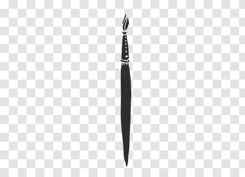 Black White Pattern - Retro Pen Transparent PNG