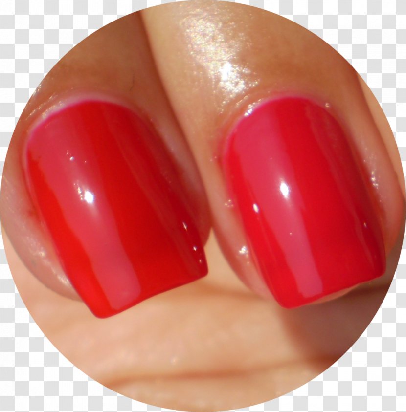 Nail Polish Hand Model Manicure Finger - Care - Red Nails Transparent PNG