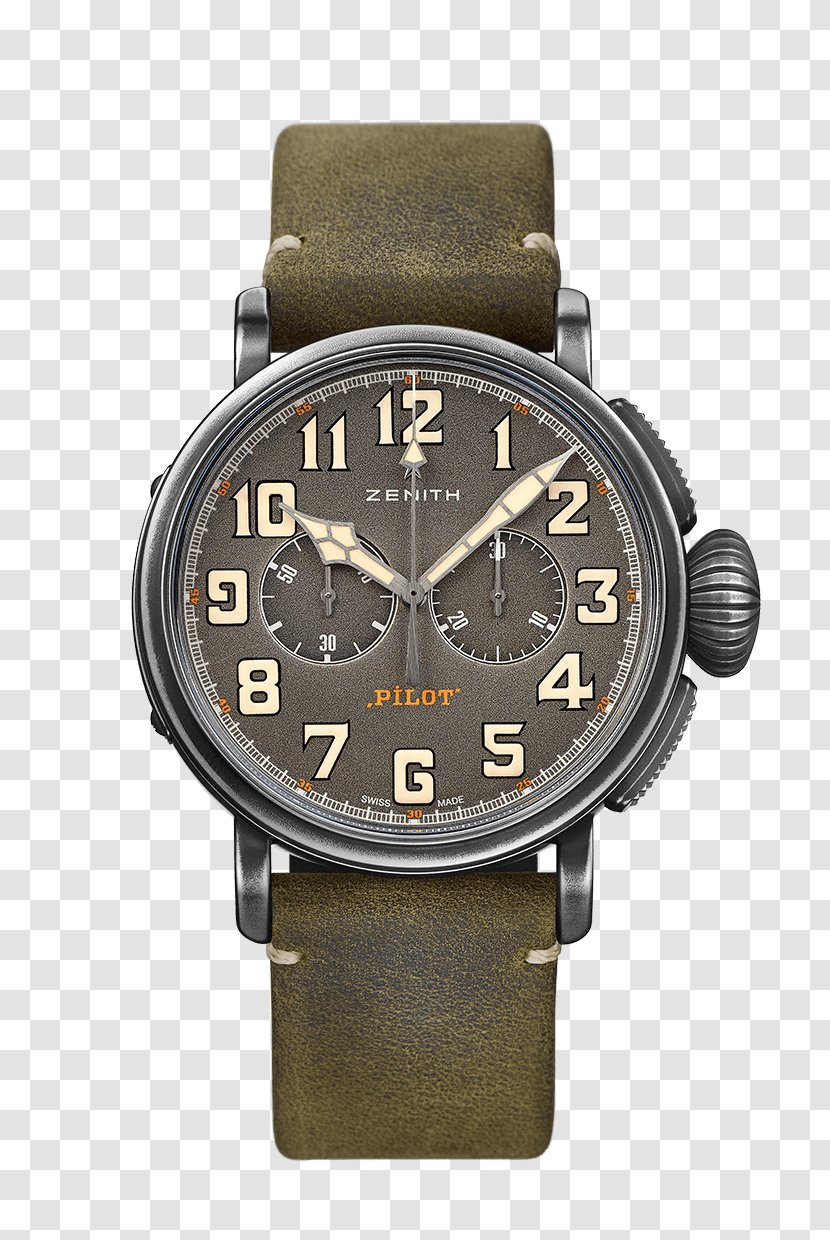 Zenith Chronograph Automatic Watch Watchmaker - Horology - Pilot The Future Transparent PNG