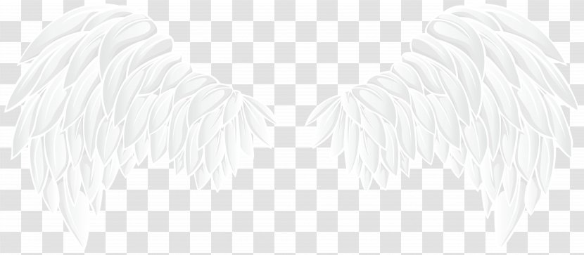 Black And White Monochrome Photography Drawing Line Art - Watercolor - Wings Transparent PNG