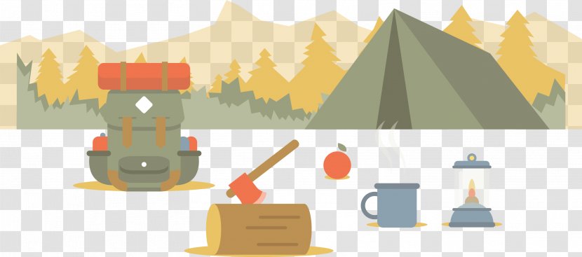 Euclidean Vector Illustration - Camping - Travel Transparent PNG