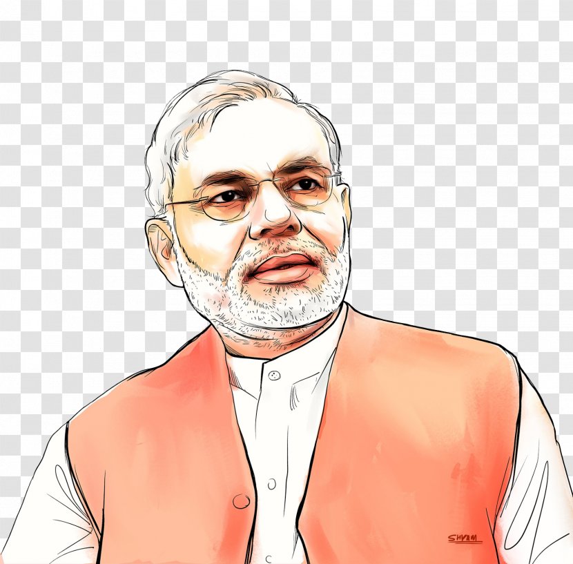Narendra Modi Government Of India Prime Minister - Caricature Transparent PNG