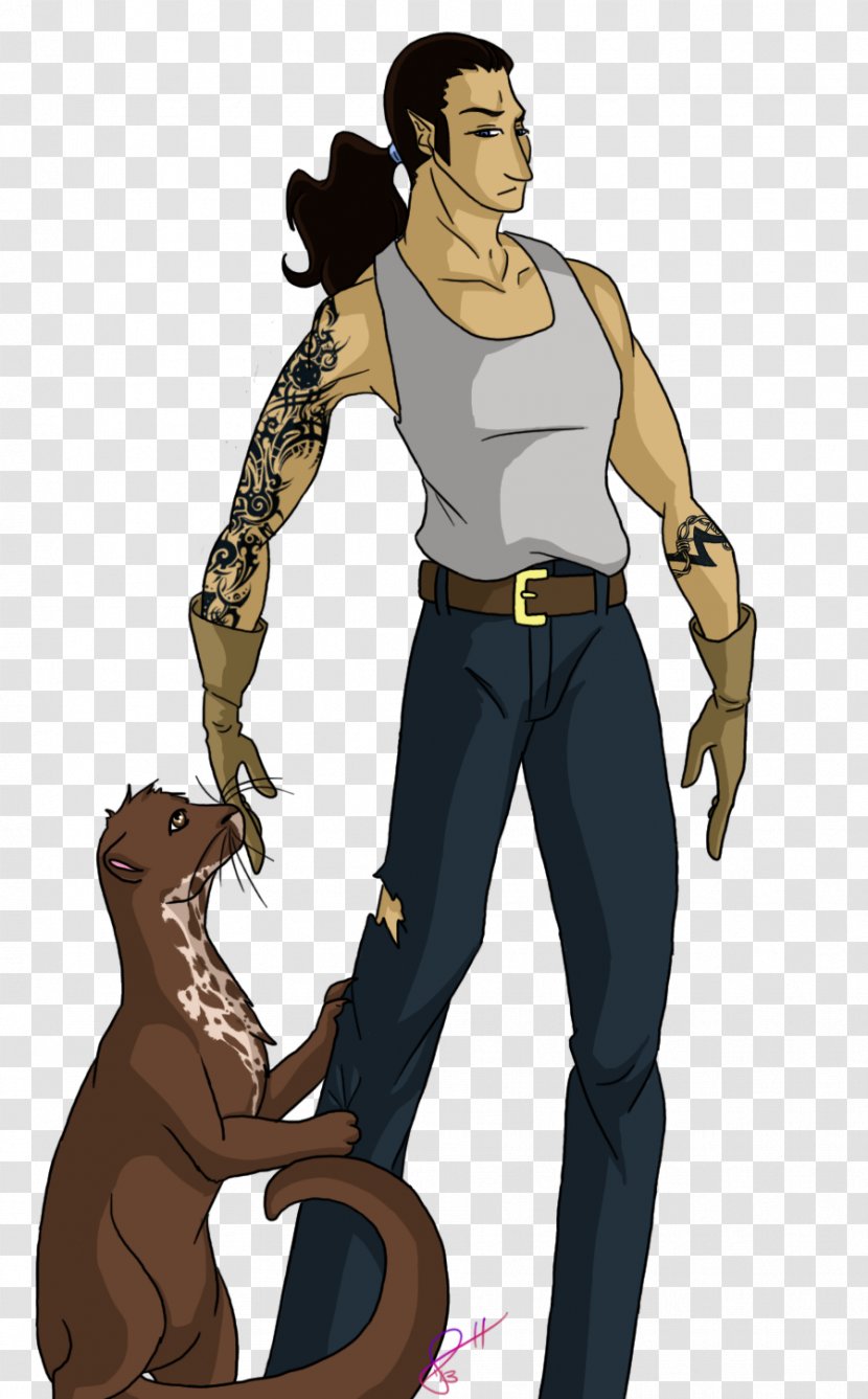 Cartoon Character Male Fiction - Weasel Transparent PNG