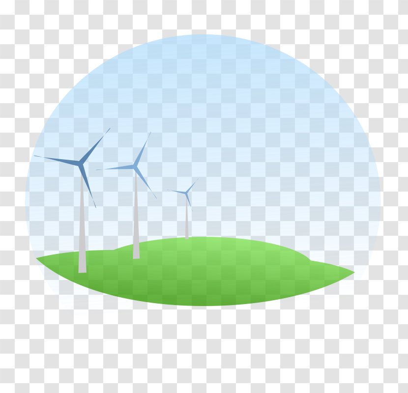 Renewable Energy Wind Power Clip Art - Grass - Grinning Smiley Transparent PNG