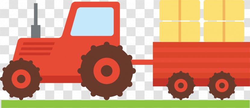 Tractor Carrying Straw - Text - Infographic Transparent PNG