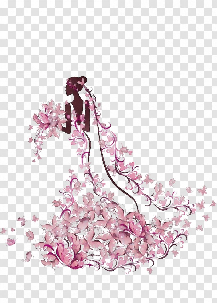Cherry Blossom Flower - Almaty - Art Drawing Transparent PNG