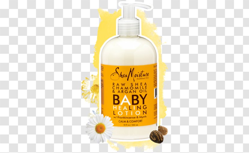 Shea Moisture Raw Chamomile & Argan Oil Baby Healing Lotion Butter Dermatitis - Watercolor Transparent PNG