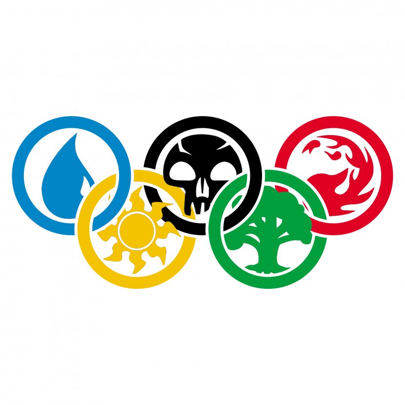 Magic: The Gathering Dungeons & Dragons Logo Magic Points Decal - Olympic Rings Transparent PNG