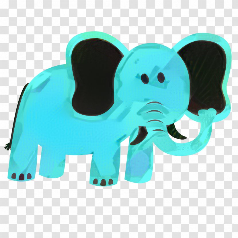 Elephant Background - Aqua - Animation Snout Transparent PNG