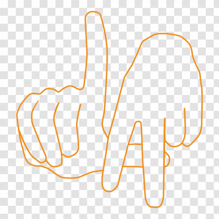 Thumb Hand Sign Language Clip Art - Heart Transparent PNG