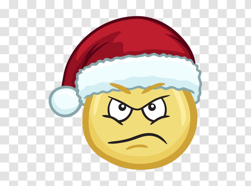 Santa Claus Emoji Christmas Sticker Emoticon - Fictional Character Transparent PNG