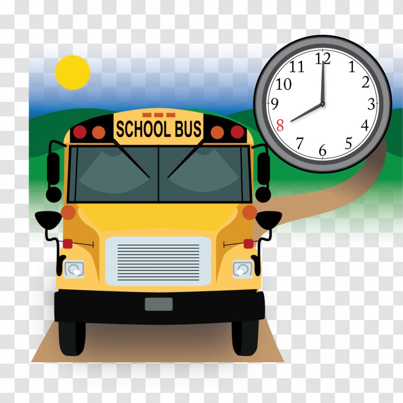 Car School Bus Brand Automotive Design - Animated Cartoon Transparent PNG