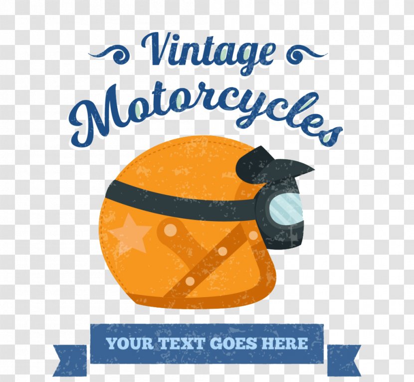 Motorcycle Helmet Racing - Text - Vintage Transparent PNG