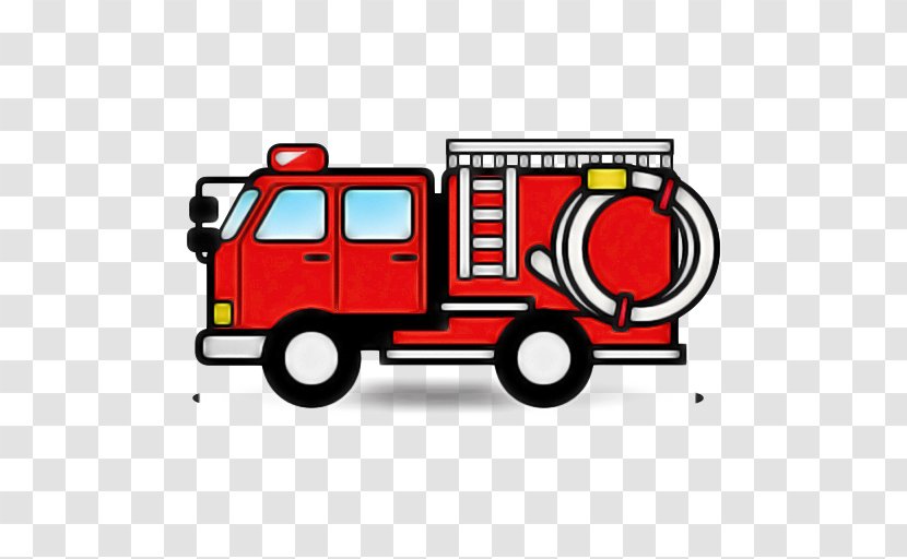 Fire Emoji - Truck - Commercial Vehicle Emergency Transparent PNG