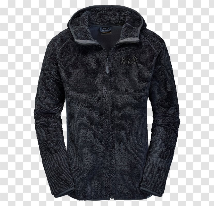 Hoodie Polar Fleece Bluza Jacket - Fur - Jack Wolfskin Transparent PNG
