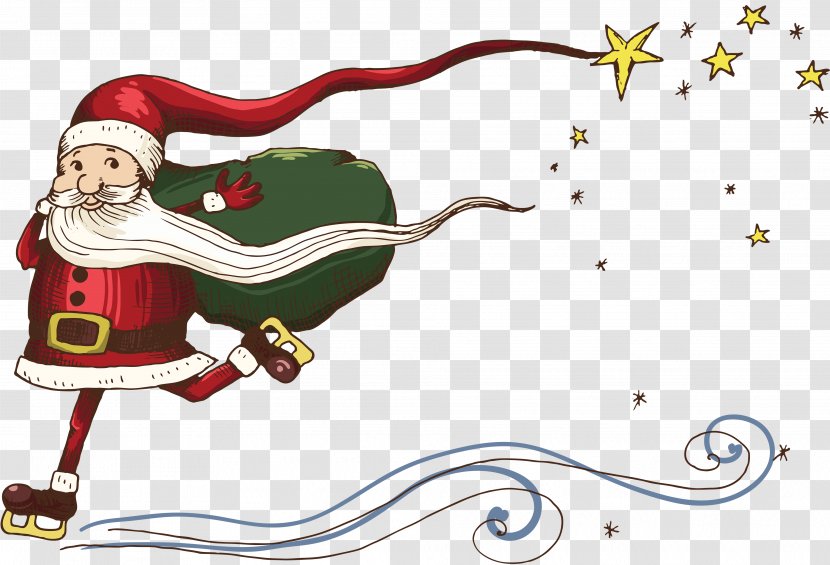 Snegurochka Ded Moroz Christmas Illustration - Santa Claus Creative Transparent PNG