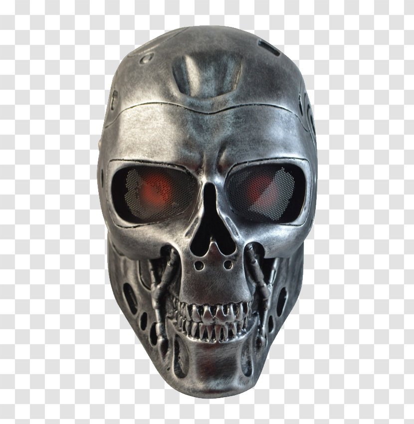 Terminator Mask Masquerade Ball Skynet Face - Bone - Head Transparent PNG