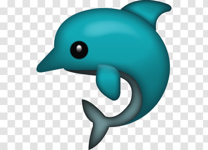 Emoji Dolphin IPhone Sticker - Marine Mammal - WATER WAVES Transparent PNG