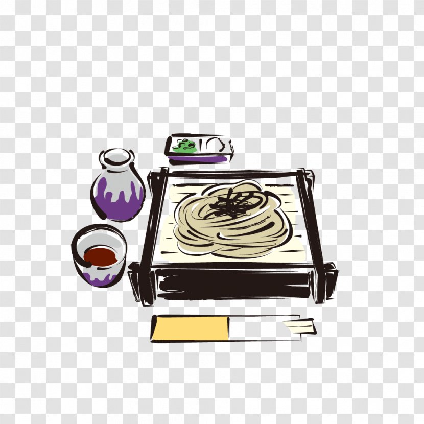 Japanese Cuisine Ramen Sushi Chinese - Cooking - Material Hand-painted Dishes Transparent PNG