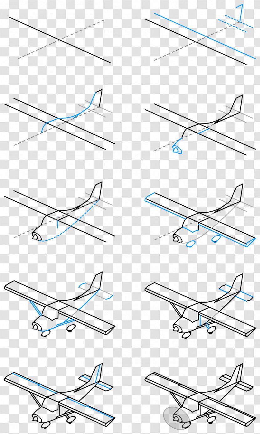 Airplane Drawing Clip Art - Line - Aircraft Icon Transparent PNG