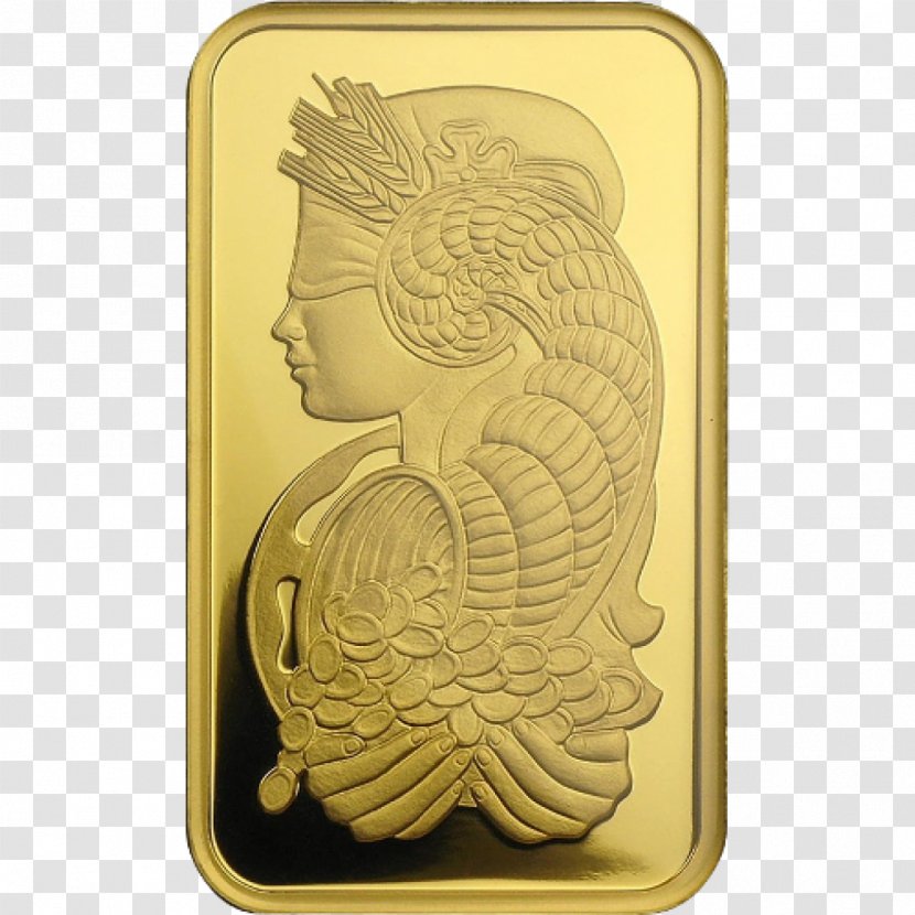 Gold Bar PAMP Bullion Precious Metal - Coin Transparent PNG