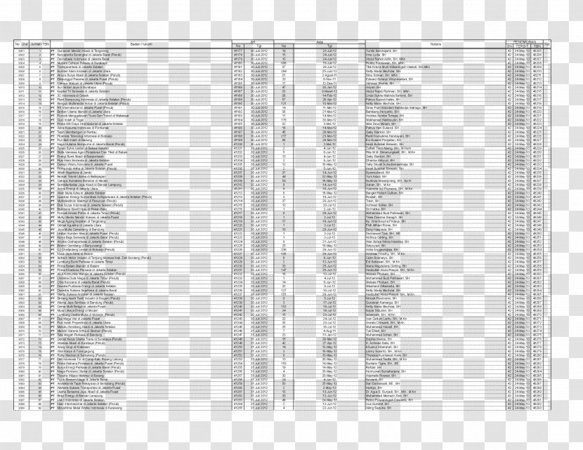 Document Notaris Yunita Sandrajanti, SH PDF Invoice Image - Area - Year Transparent PNG