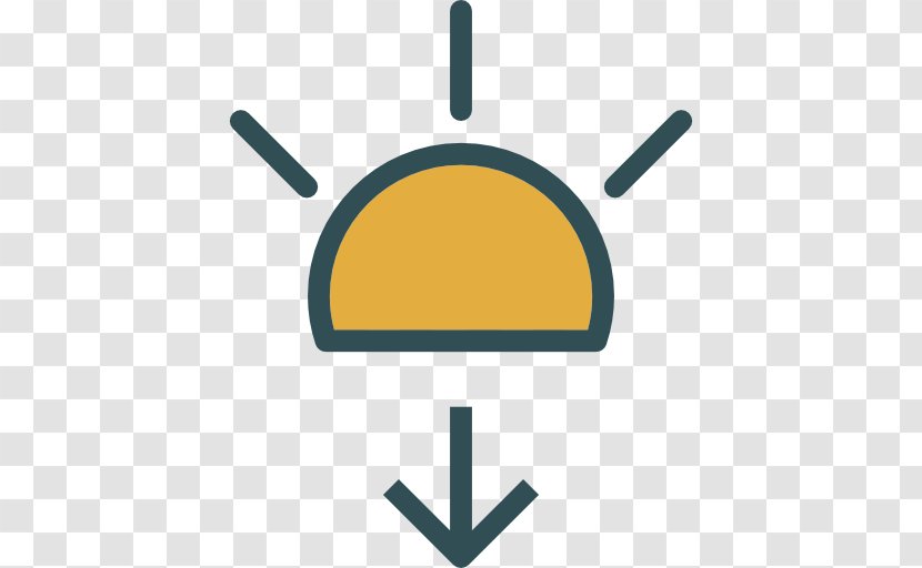 Clip Art - Yellow - Sunset Icon Transparent PNG