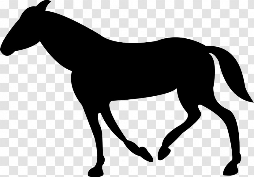 Thoroughbred Pony Clip Art - Livestock - Silhouette Transparent PNG