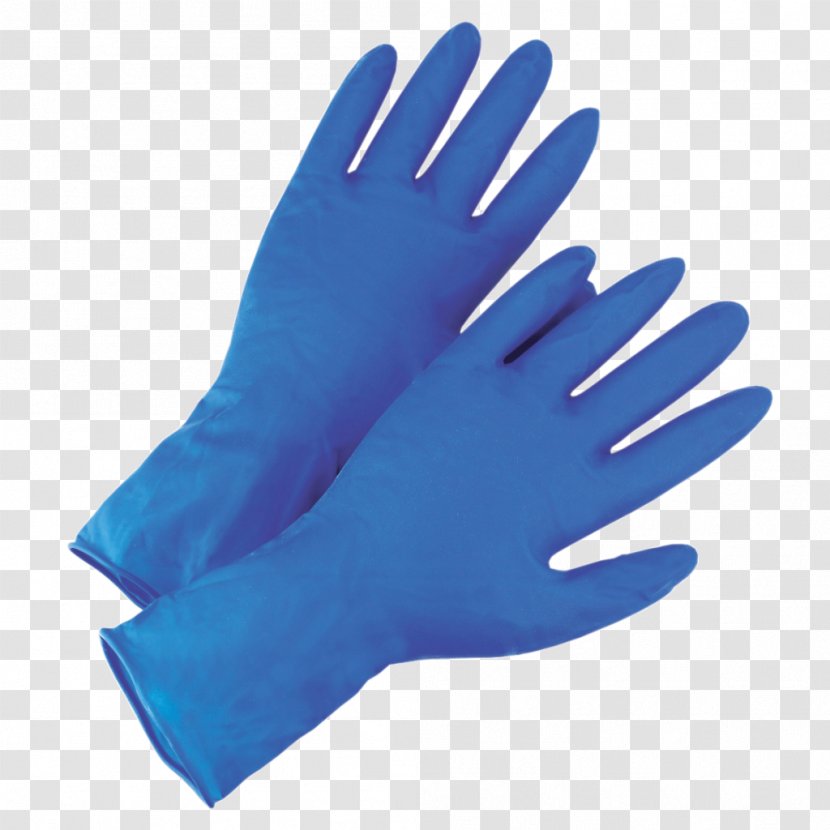 Medical Glove Disposable Nitrile Rubber Cleaning - Electric Blue - Lateks Transparent PNG