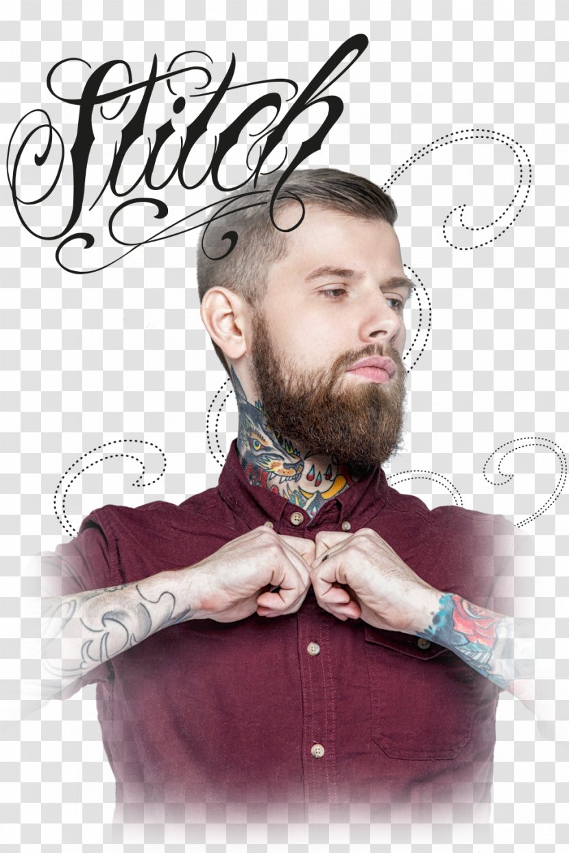 Video Beard Text Illustration Human Behavior - Tattoo - Stitching Transparent PNG