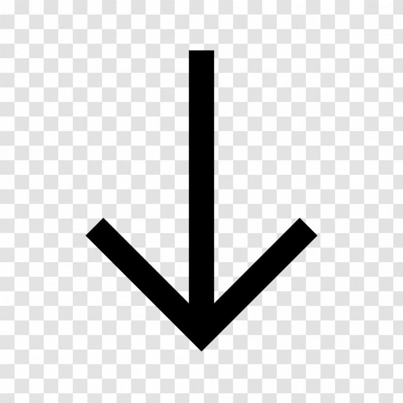 Arrow Symbol Clip Art - Black And White - Up Transparent PNG
