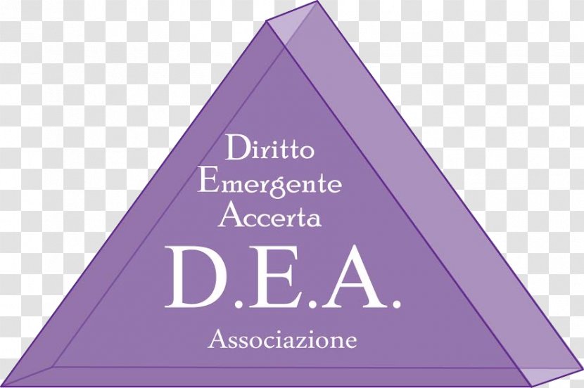 Logo Font Brand Purple Associazione Culturale DeA - Triangle Transparent PNG