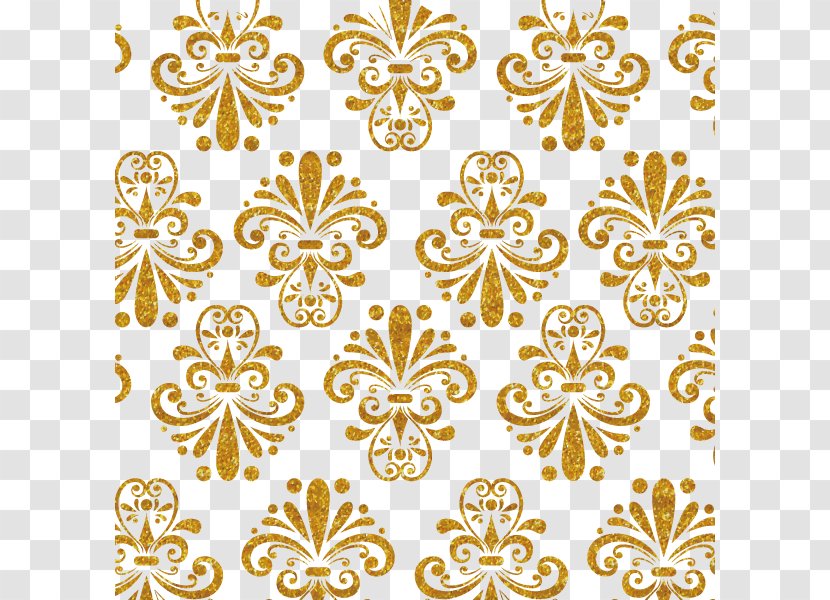 Gold Pattern - Arabesque - Background Transparent PNG