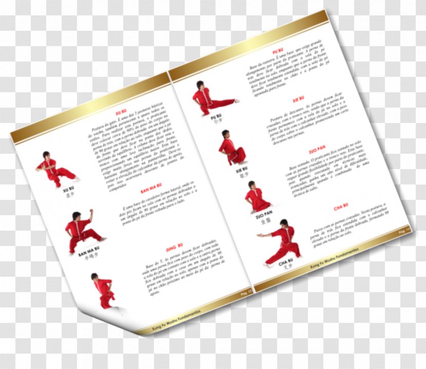 Chinese Martial Arts Wushu Horse Stance Kung Fu Qi - Brochure Transparent PNG